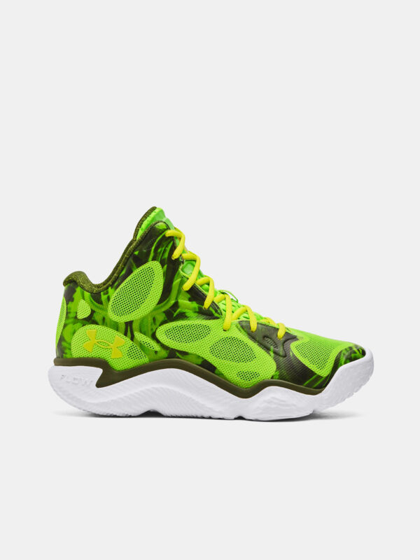 Under Armour CURRY Spawn Flotro Green Sports Sneakers