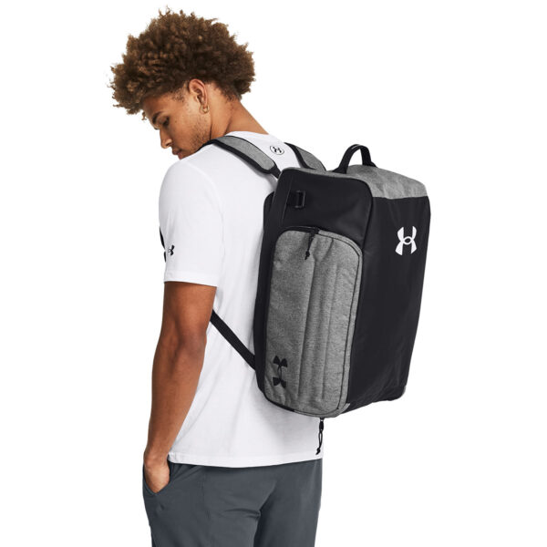 Under Armour Contain Duo SM BP Duffle Castlerock Medium Heather/ Black/ White Universal-alacsony-ár