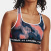 Under Armour Crossback Mid Print Bra-PNK - Women