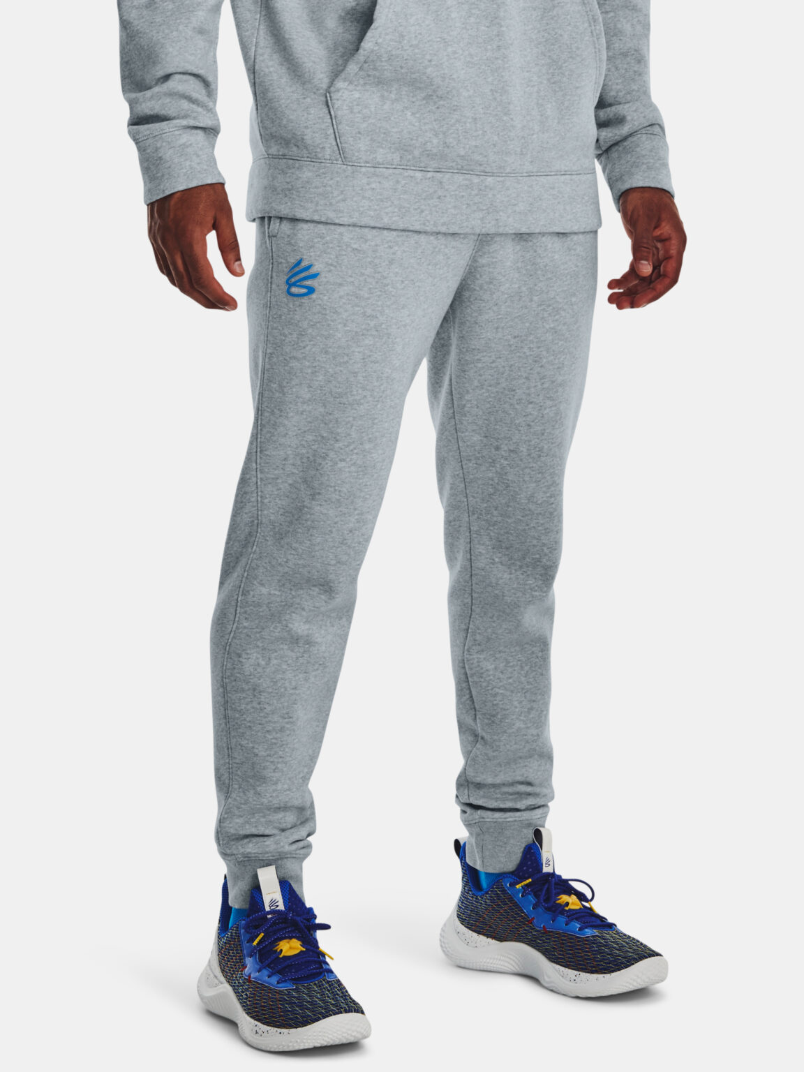 Under Armour Curry Fleece Sweatpants-BLU - Men's