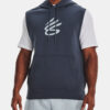 Under Armour Curry Fleece Sweatshirt SLVLS Hoodie-GRY - Men's