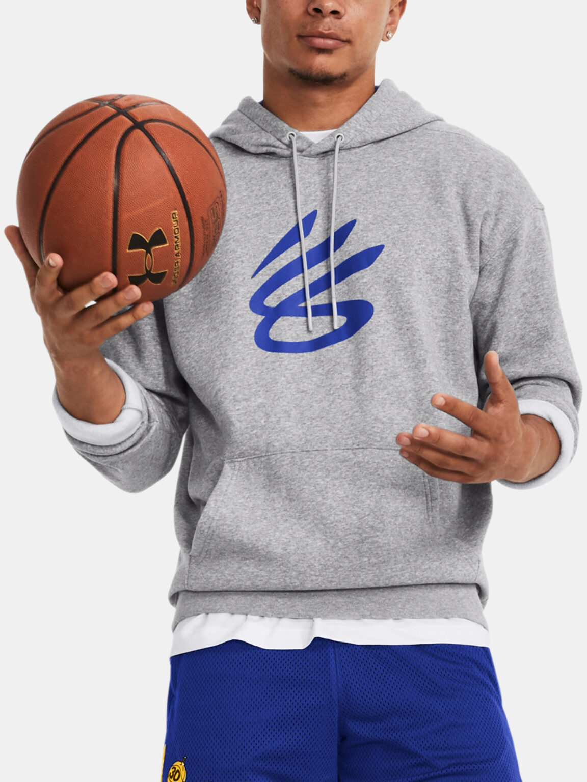 Under Armour Curry Splash Hoodie-GRY - Men's