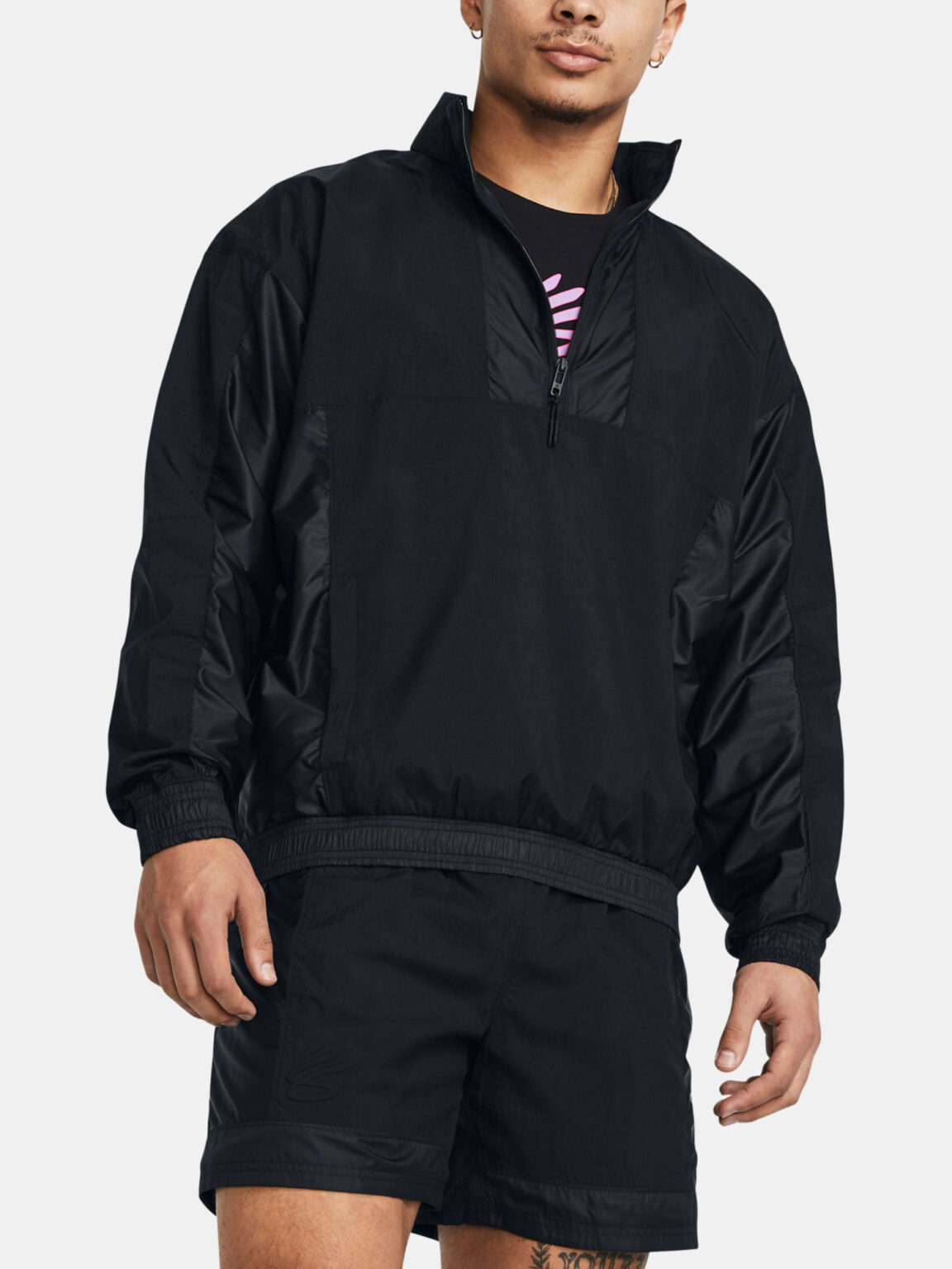 Under Armour Curry Woven Jacket-BLK - Mens
