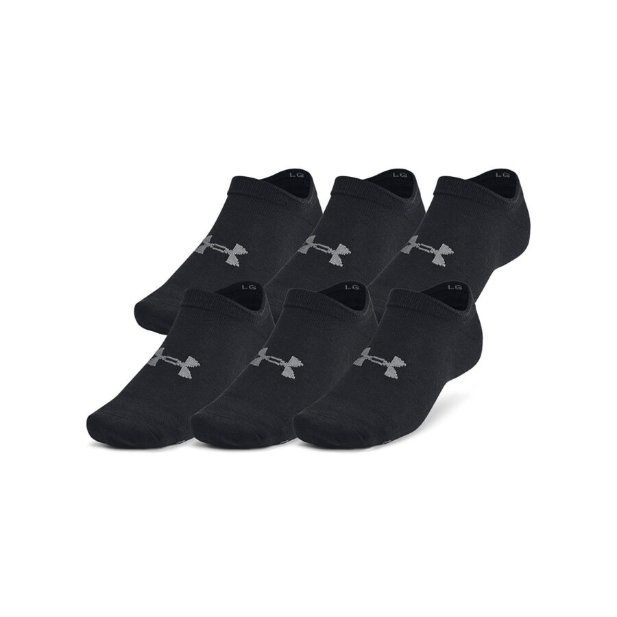 Under Armour Essential No Show 6pk Black S-alacsony-ár
