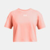 Under Armour Girls' T-shirt UA CROP SPORTSTYLE LOGO SS - Girls