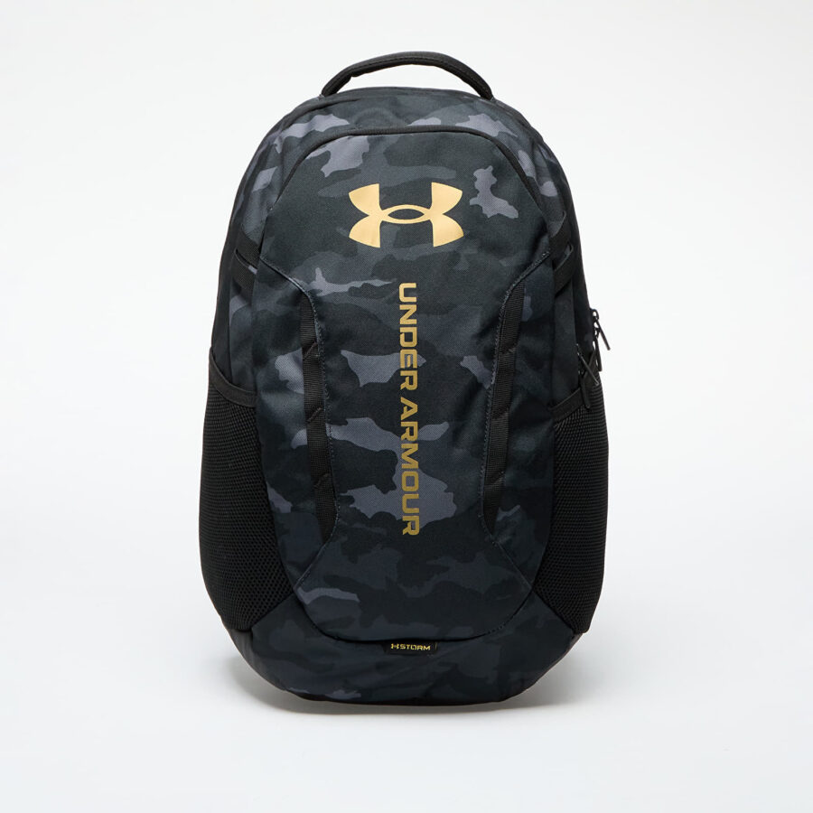Under Armour Hustle 6.0 Backpack Black/ Black/ Metallic Gold Universal-alacsony-ár