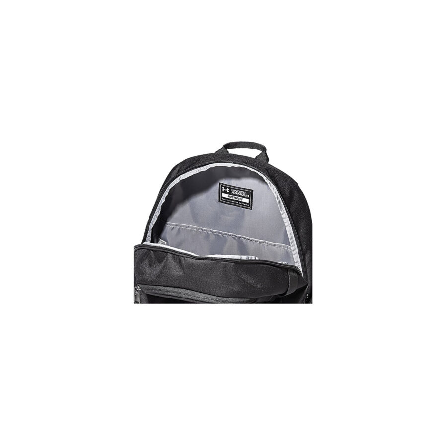 Under Armour Hustle Lite Backpack Black/ Black/ Metallic Silver Universal-alacsony-ár