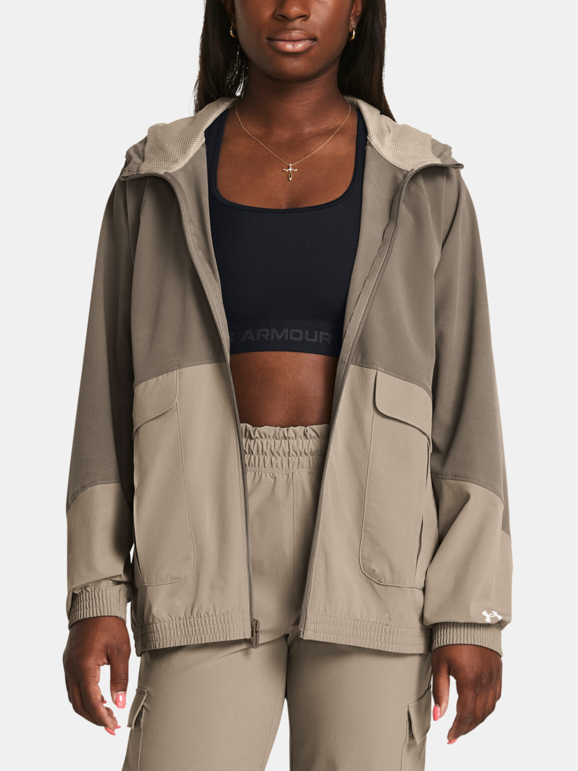 Under Armour Jacket ARMOURSPORT CARGO OS Jkt-BRN - Women