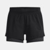 Under Armour Kraťasy UA IsoChill Run 2N1 Rövid-BLK