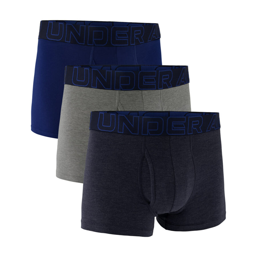Under Armour M Perf Cotton 3in 3-Pack Navy S-alacsony-ár