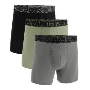 Under Armour M Perf Cotton 6in 3-Pack Green S-alacsony-ár