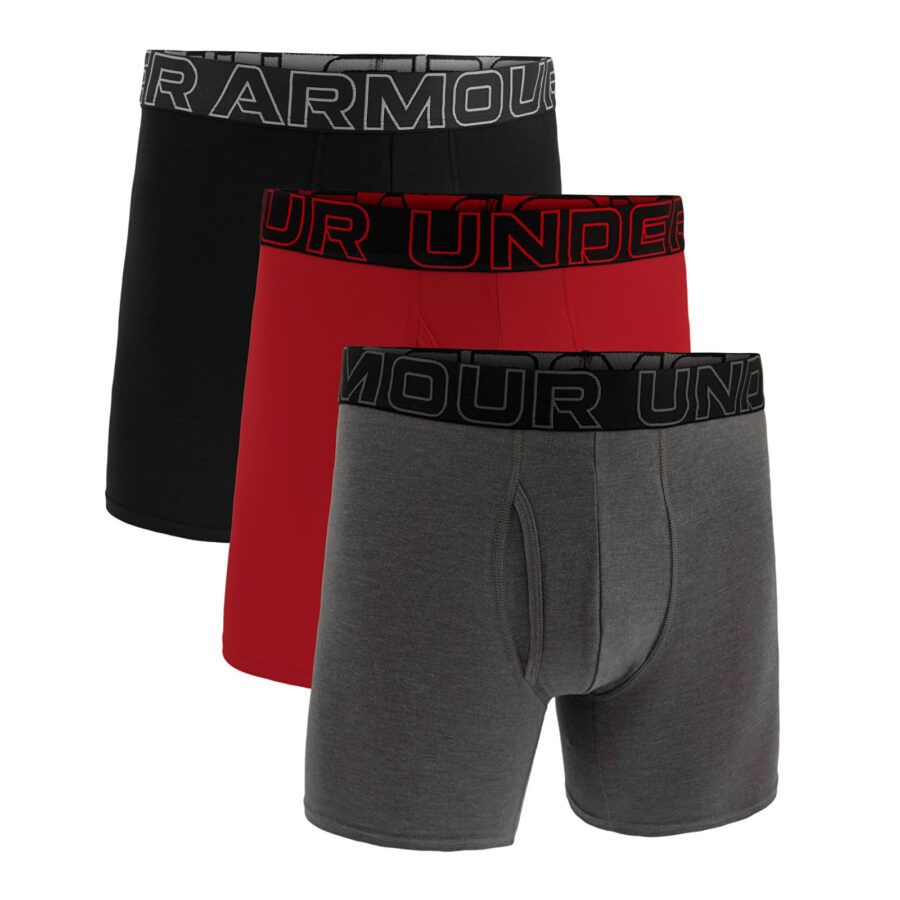 Under Armour M Perf Cotton 6in 3-Pack Grey XS-alacsony-ár