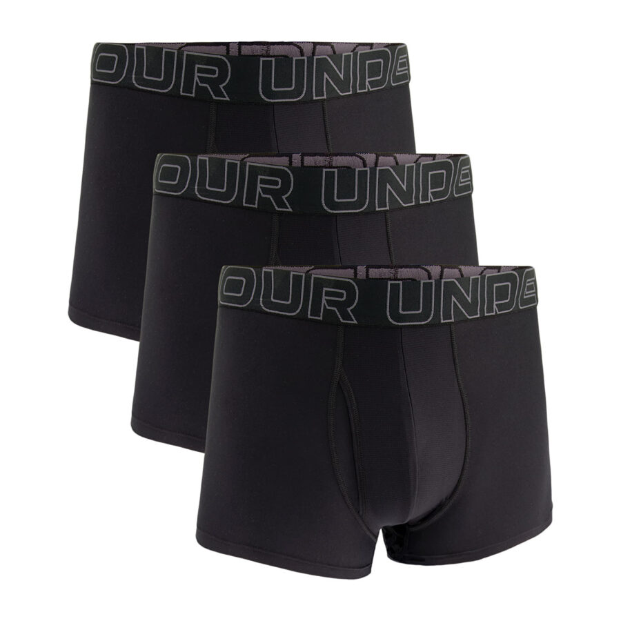 Under Armour M Perf Tech 3in 3-Pack Black L-alacsony-ár