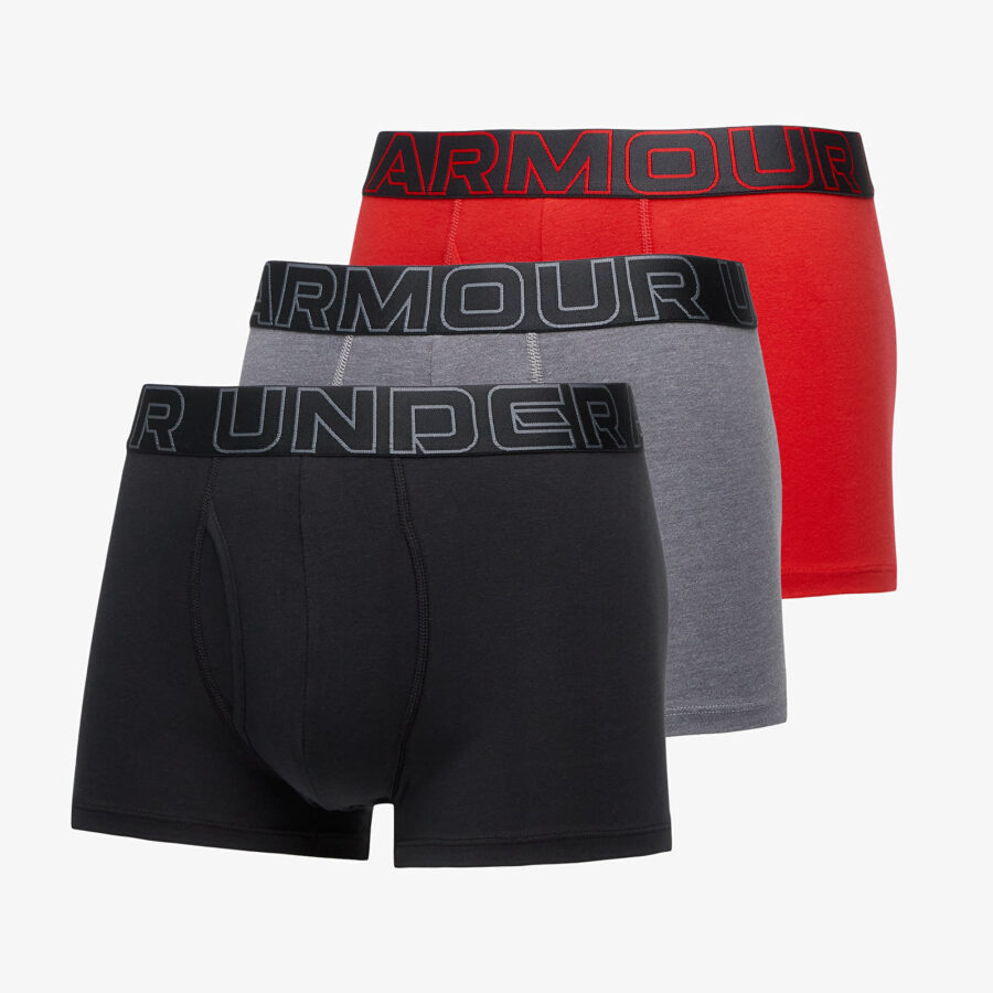 Under Armour M Performance Cotton 3in 3-Pack Grey XS-alacsony-ár