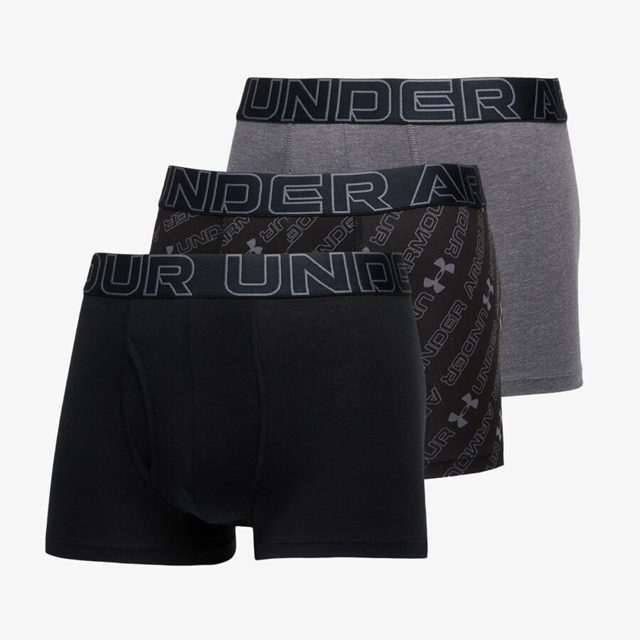 Under Armour M Performance Cotton Nov 3in Black S-alacsony-ár