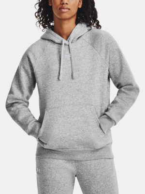 Under Armour MIkina UA Rival Fleece Hoodie-GRY - Women Under Armour MIkina UA Rival Fleece Hoodie-GRY - Women