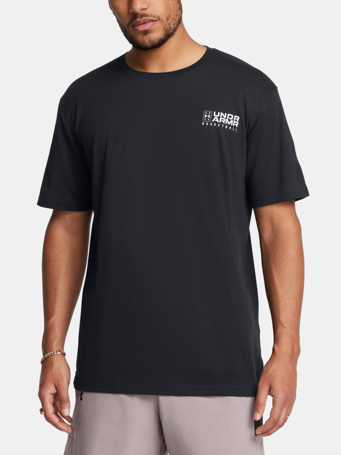 Under Armour Men's T-shirt UA Bball Logo Court SS - Men