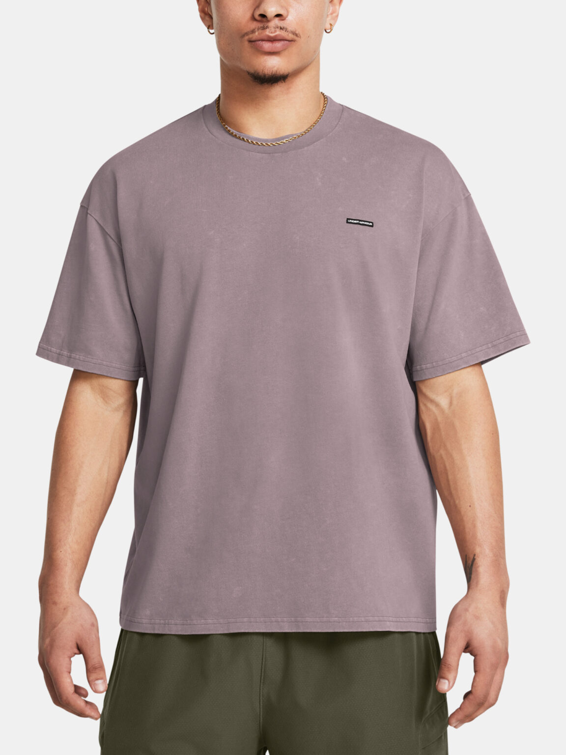 Under Armour Men's T-shirt UA M HW OS LOGO WASH SS - Men's