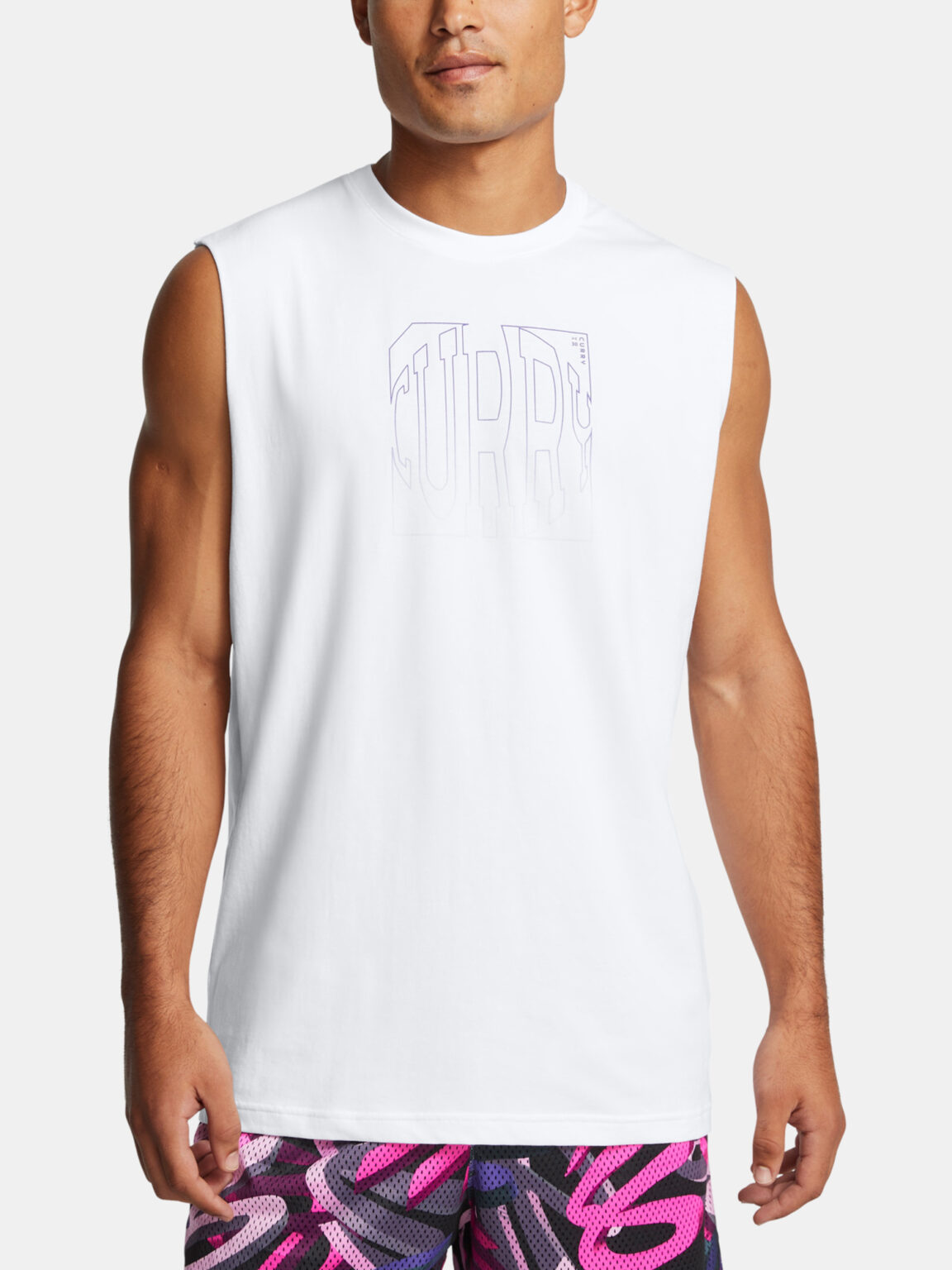 Under Armour Men's Tank Top Curry SLVS Tee - Men