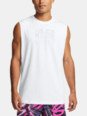 Under Armour Men's Tank Top Curry SLVS Tee - Men