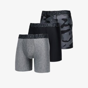 Under Armour Men's UA Performance Tech™ 6" Boxerjock® 3-Pack Black/ Castlerock S-alacsony-ár