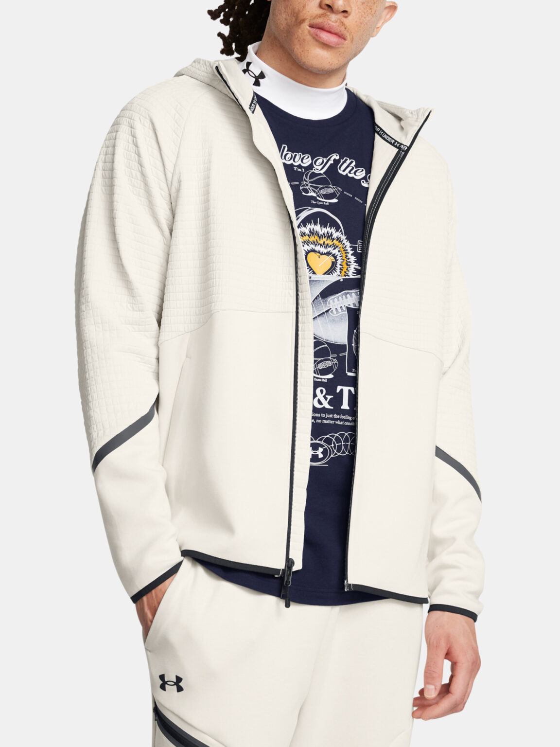 Under Armour Men's sweatshirt UA Unstoppable Flc Grid FZ - Men's
