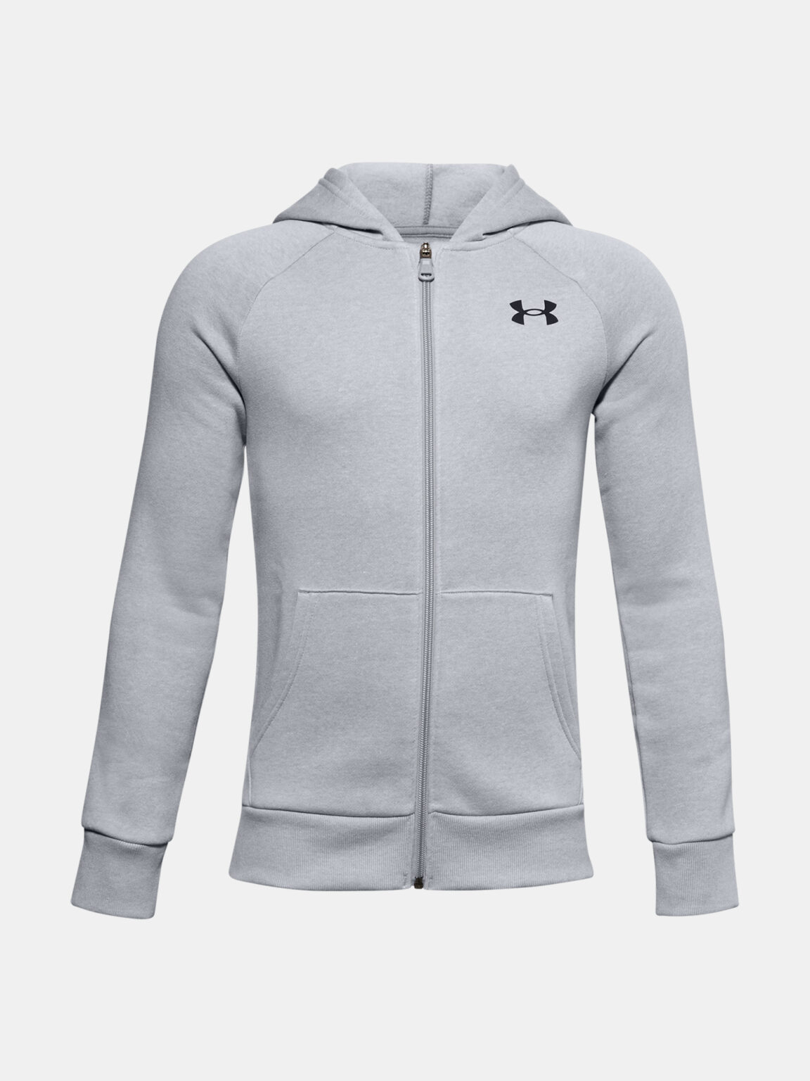 Under Armour Mikina Ua Rivális Cotton Fz Hoodie-Gry