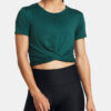 Under Armour Motion Crossover Crop T-Shirt SS-BLU - Women