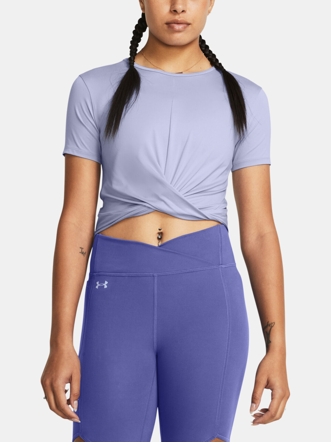 Under Armour Motion Crossover Crop T-Shirt SS-PPL - Women