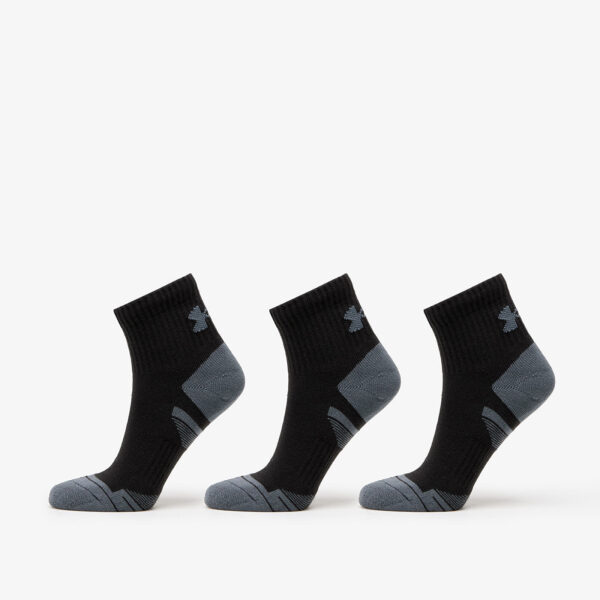 Under Armour Performance Cotton 3-Pack QTR Socks Black M-alacsony-ár