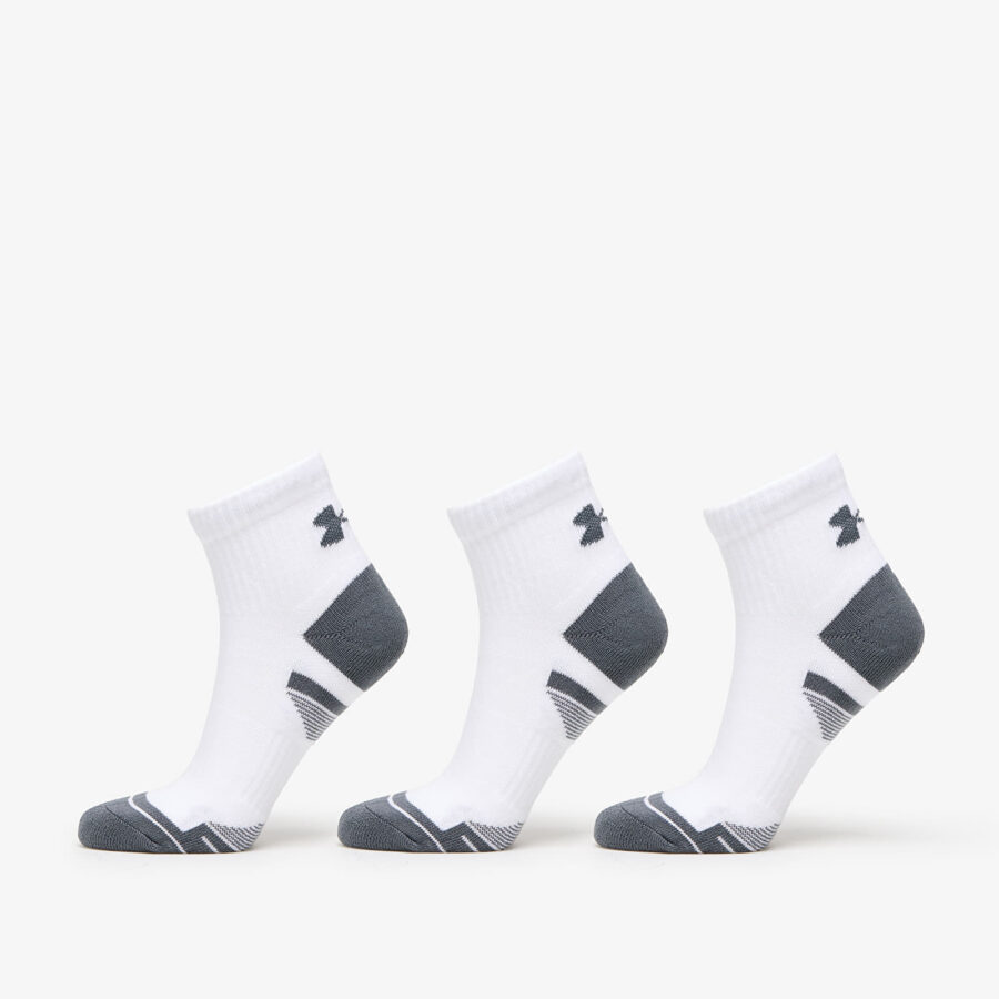 Under Armour Performance Cotton 3-Pack QTR Socks White M-alacsony-ár