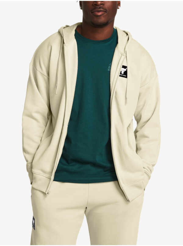 Under Armour Pjt Rock Hwt Terry FZ Light Brown Sweatshirt