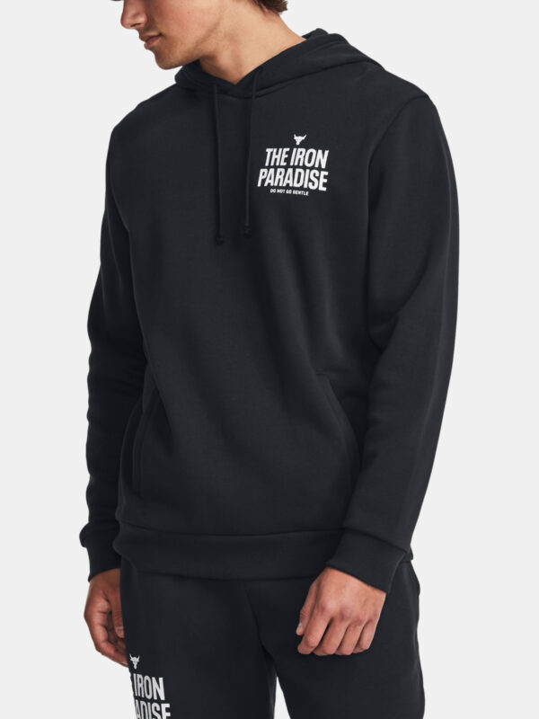 Under Armour Pjt Rock Rival Fleece Hoodie-BLK - Men's