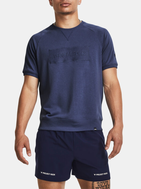 Under Armour Pjt Rock Terry Gym Top-BLU - Men's