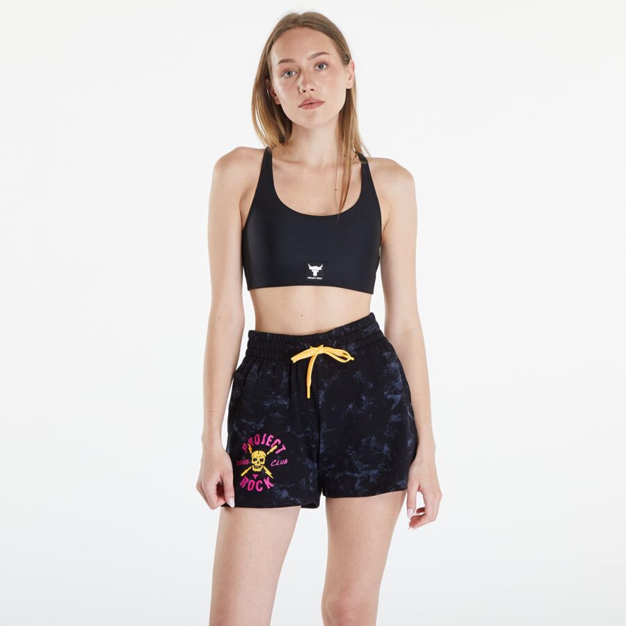 Under Armour Project Rock All Train Crossbck Bra Black/ White XS-alacsony-ár