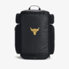 Under Armour Project Rock Duffle Backpack Black/ Black/ Metallic Gold 39 l-alacsony-ár