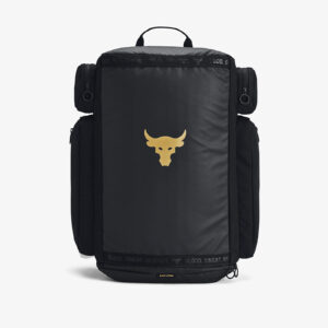 Under Armour Project Rock Duffle Backpack Black/ Black/ Metallic Gold 39 l-alacsony-ár