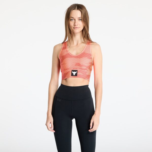 Under Armour Project Rock HeatGear Bra Orange XS-alacsony-ár
