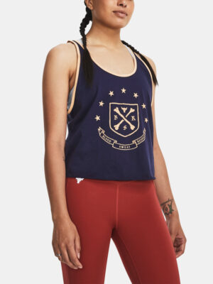 Under Armour Project Rock Q3 Arena Tank Dark Blue Women's Tank Top