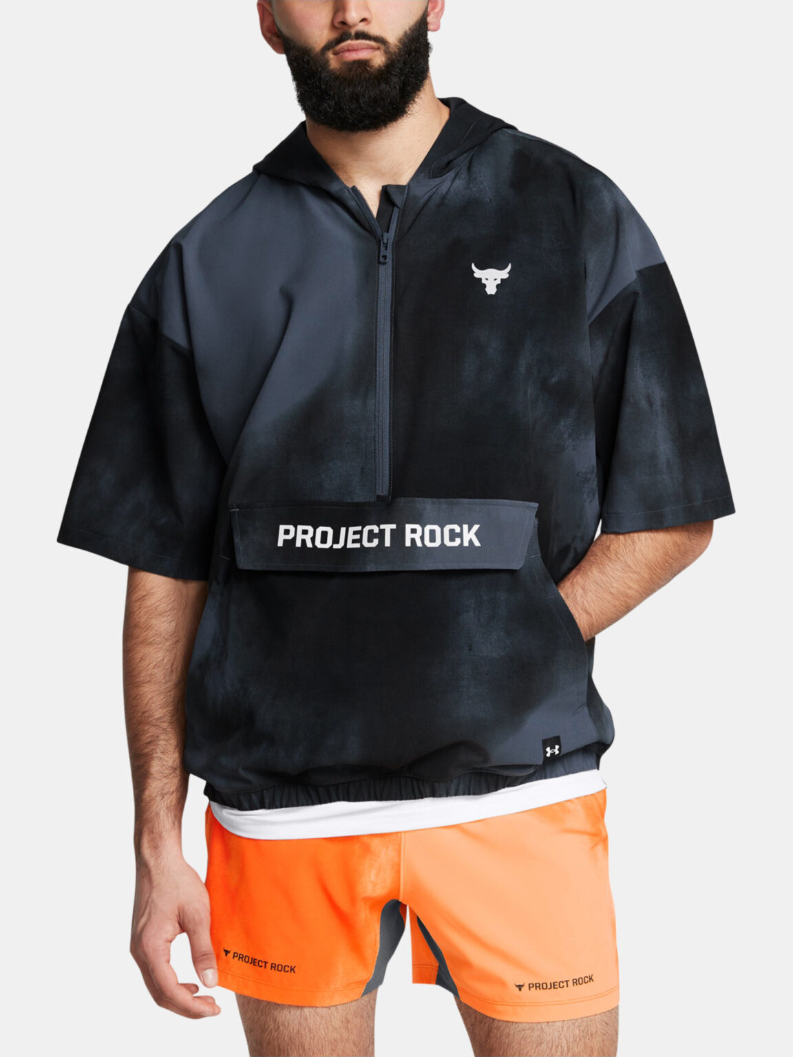 Under Armour Project Rock Warm Up Grey Men's Sports Jacket