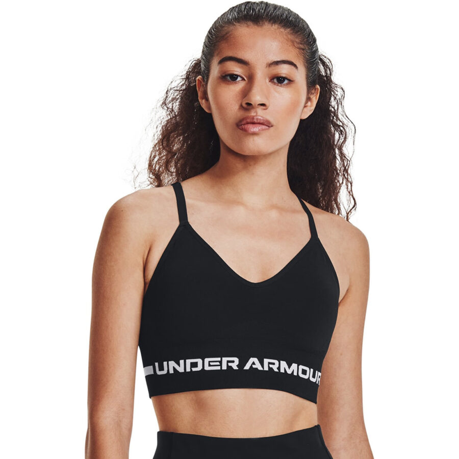 Under Armour Seamless Low Long Bra Black XS-alacsony-ár