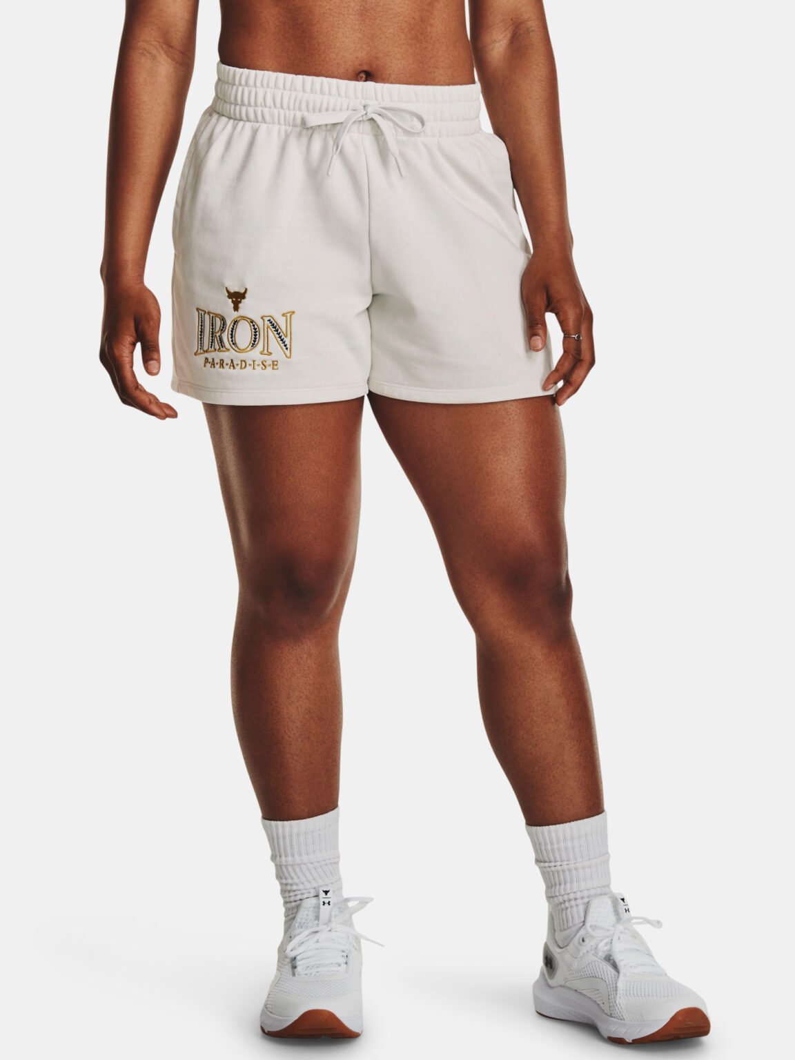 Under Armour Shorts Pjt Rck Everyday Terry Short-GRN - Women's