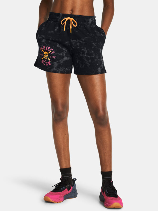 Under Armour Shorts Pjt Rck Undrgrnd Terry Shorts-BLK - Women's