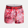 Under Armour Shorts Play Up Printed Shorts-RED - Girls