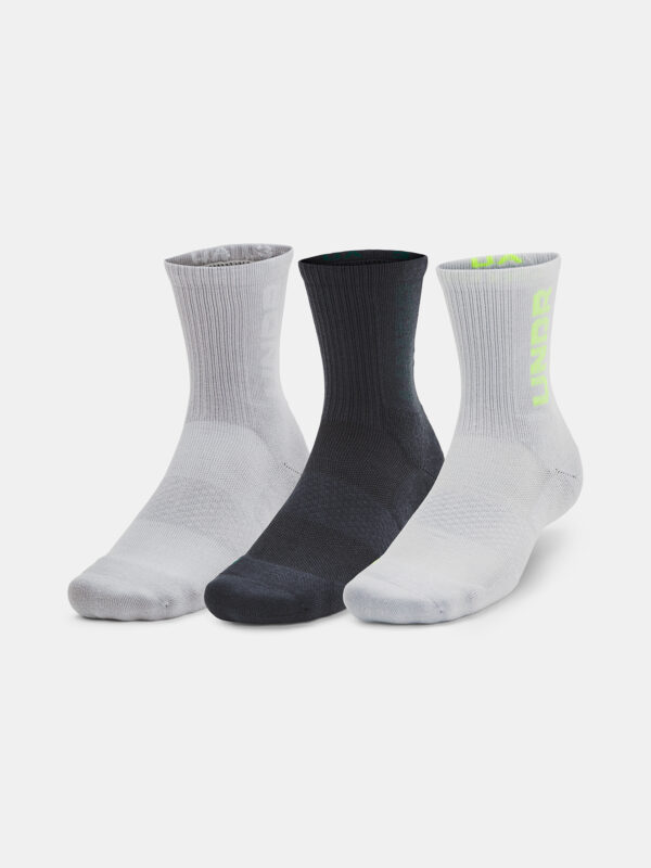 Under Armour Socks UA 3-Maker 3pk Mid-Crew-GRY - Unisex