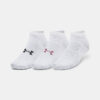 Under Armour Socks UA Essential Low Cut 3pk-WHT - unisex