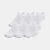 Under Armour Socks UA Essential No Show 6pk-WHT - unisex