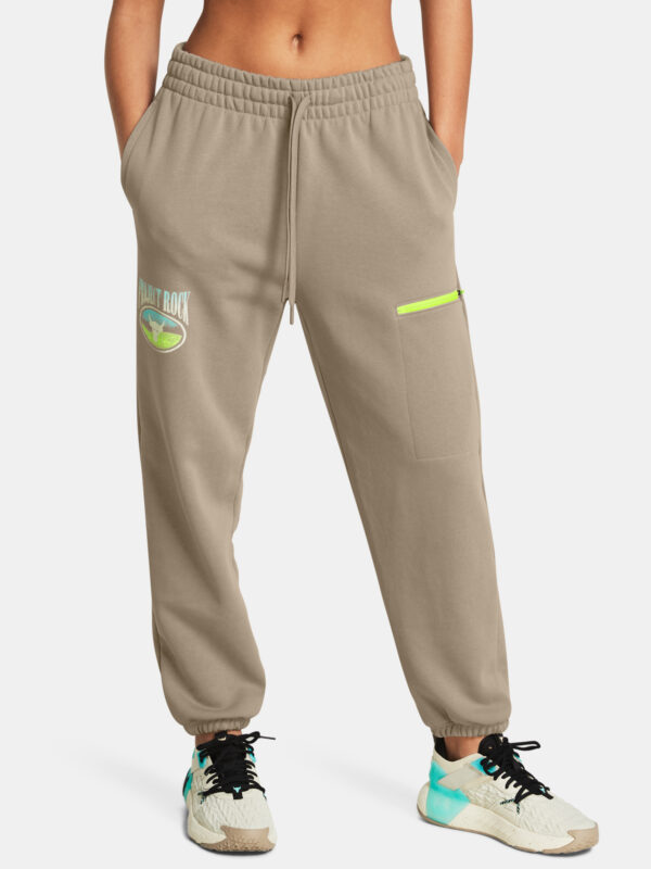 Under Armour Sports Pants Pjt Rck Q1 HW Terry Pant-BRN - Women's