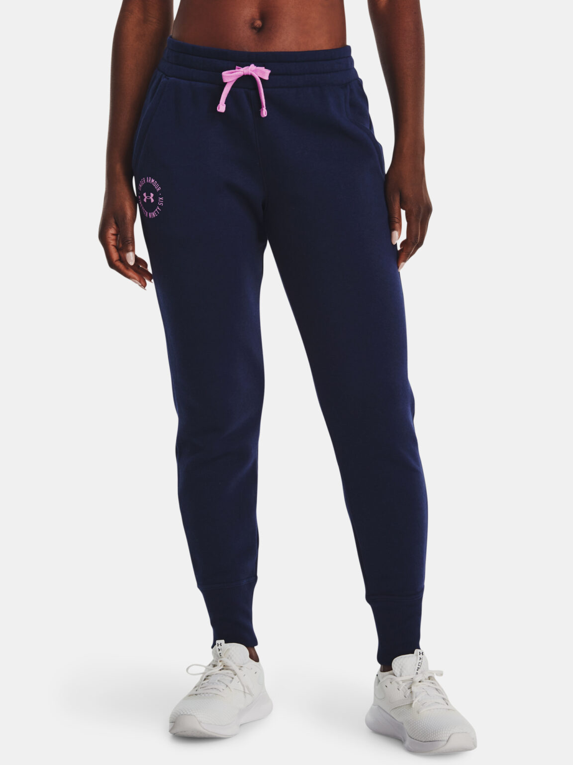 Under Armour Sweatpants Rival Fleece Crest Joggers-NVY - Nők