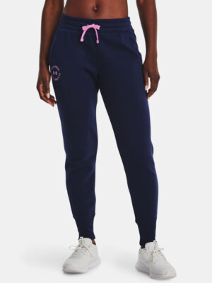 Under Armour Sweatpants Rival Fleece Crest Joggers-NVY - Nők